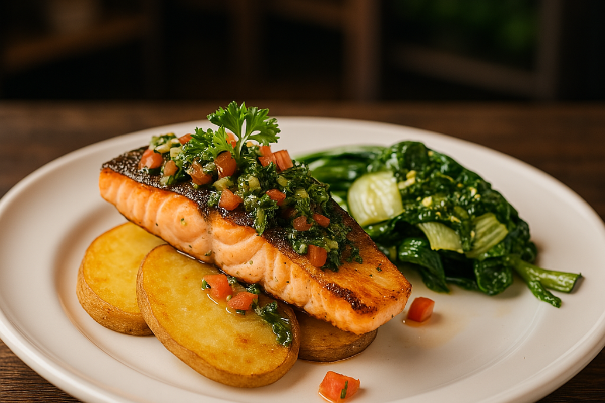 “Pan-Seared Salmon”